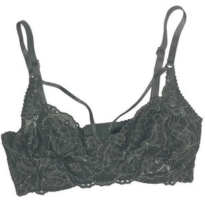 Lonely Lingerie Laurie Lace Underwire Bra in Pine 30D